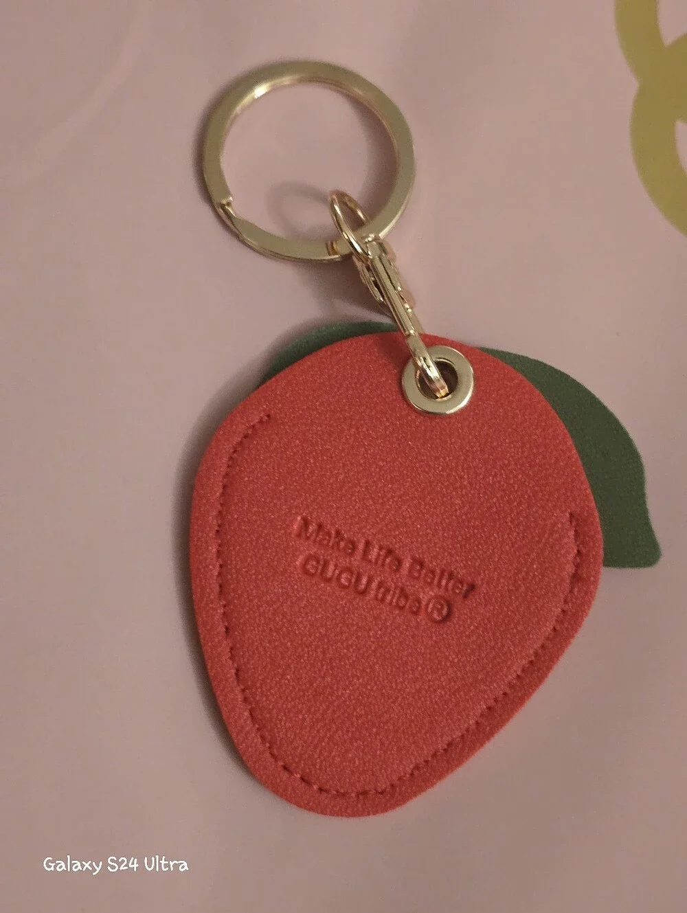 Strawberry 🍓 Air Tag Tracker Compatible Bag Charm/ Keychain NEW